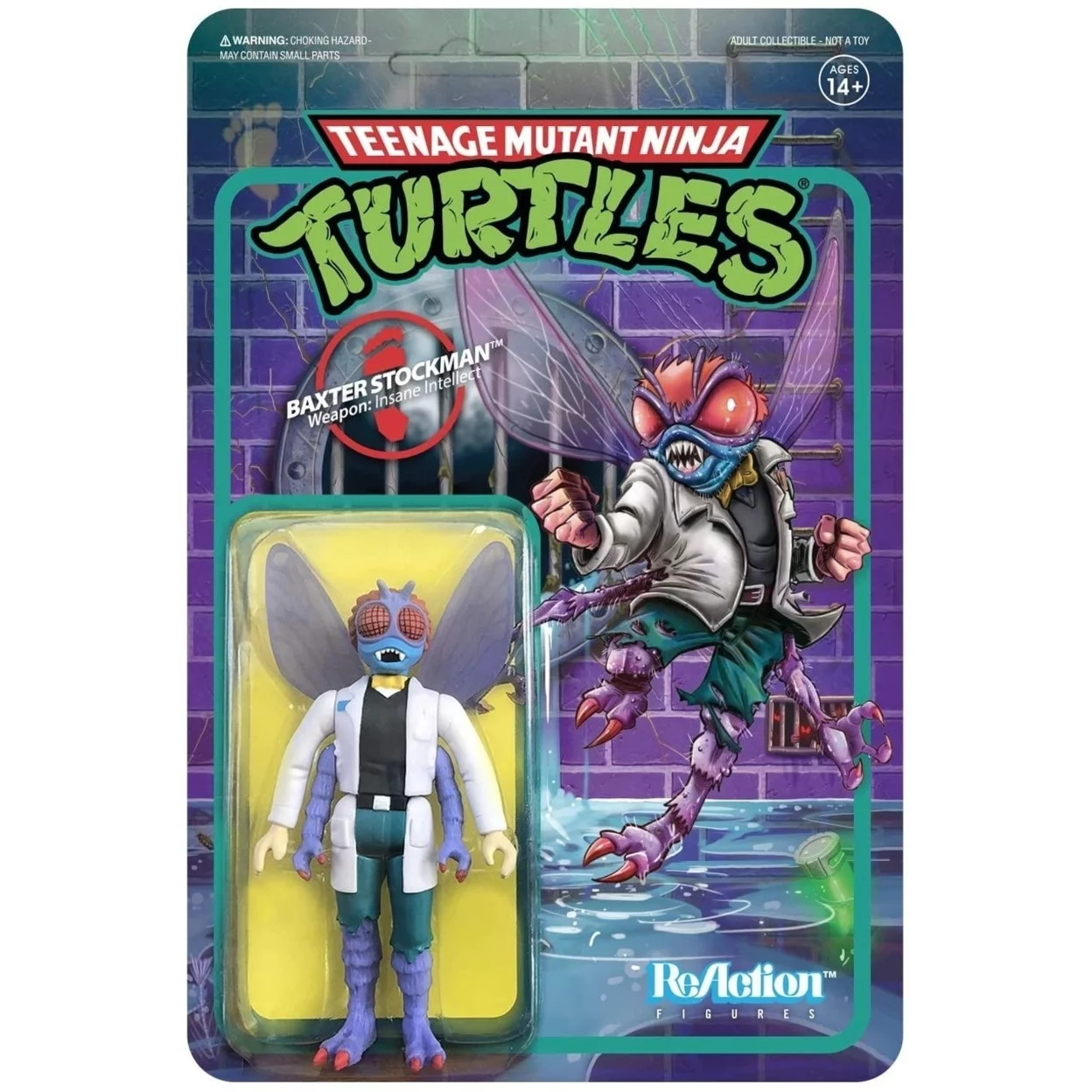 Teenage Mutant Ninja Turtles Baxter Stockman TMNT Evil Fly Wave 2 Figure Super7