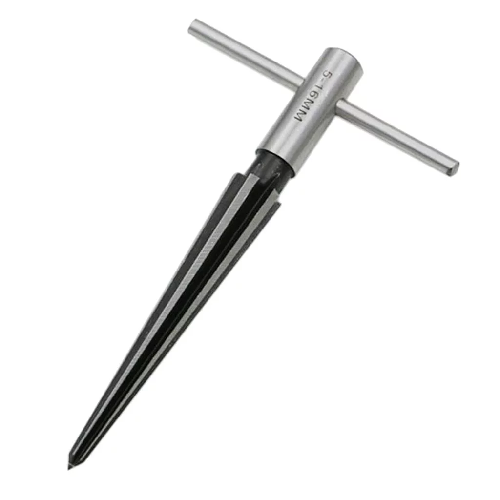 oshhnii 6xT Handle Taper Reamer Hand Held Tapered Hole Pipe Reaming Tool 5-16mm