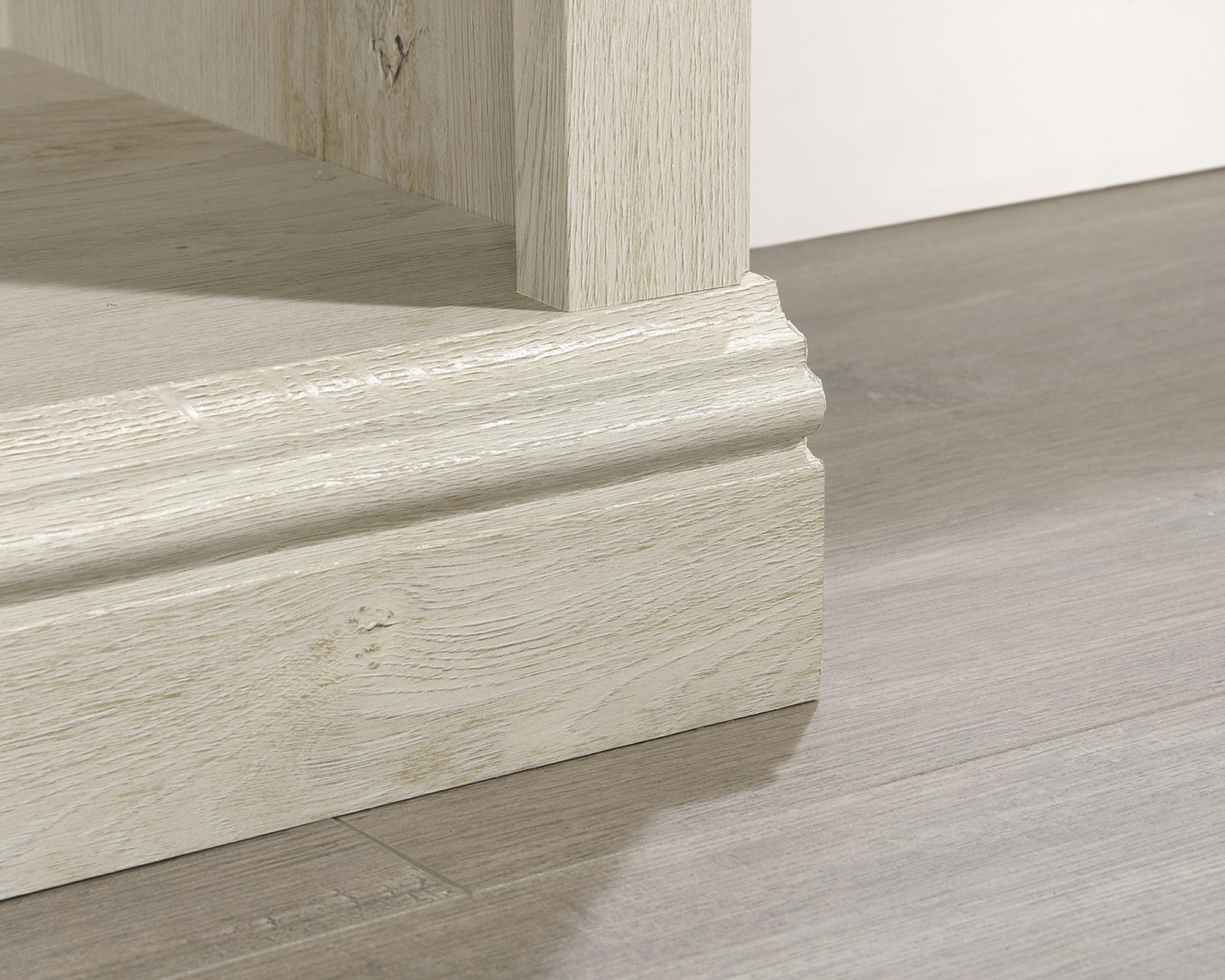 Sauder Select 2-Shelf Bookcase Chalked Chestnut