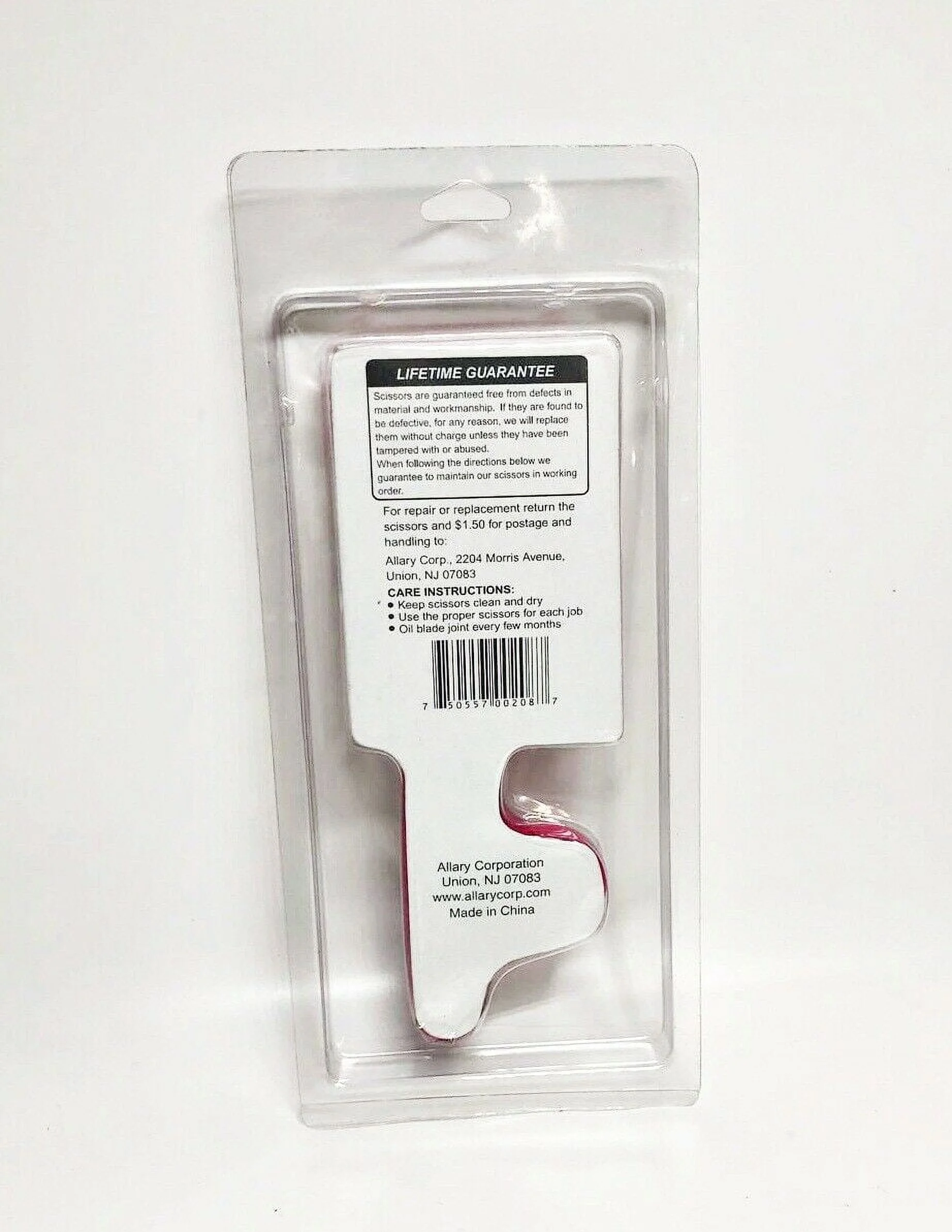 Allary Snips Stainless Steel Blades Scissors, Pink