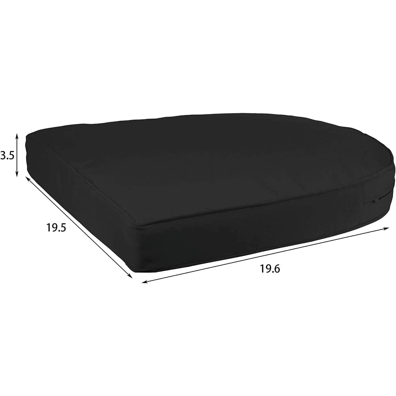 Jeco 3 Piece Wicker Conversation Set in White with Black Cushions