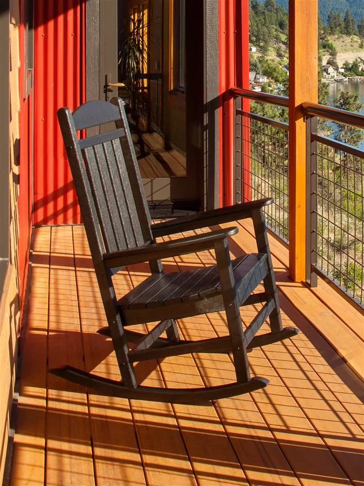 POLYWOOD Presidential Rocker 3-Piece Set in Black