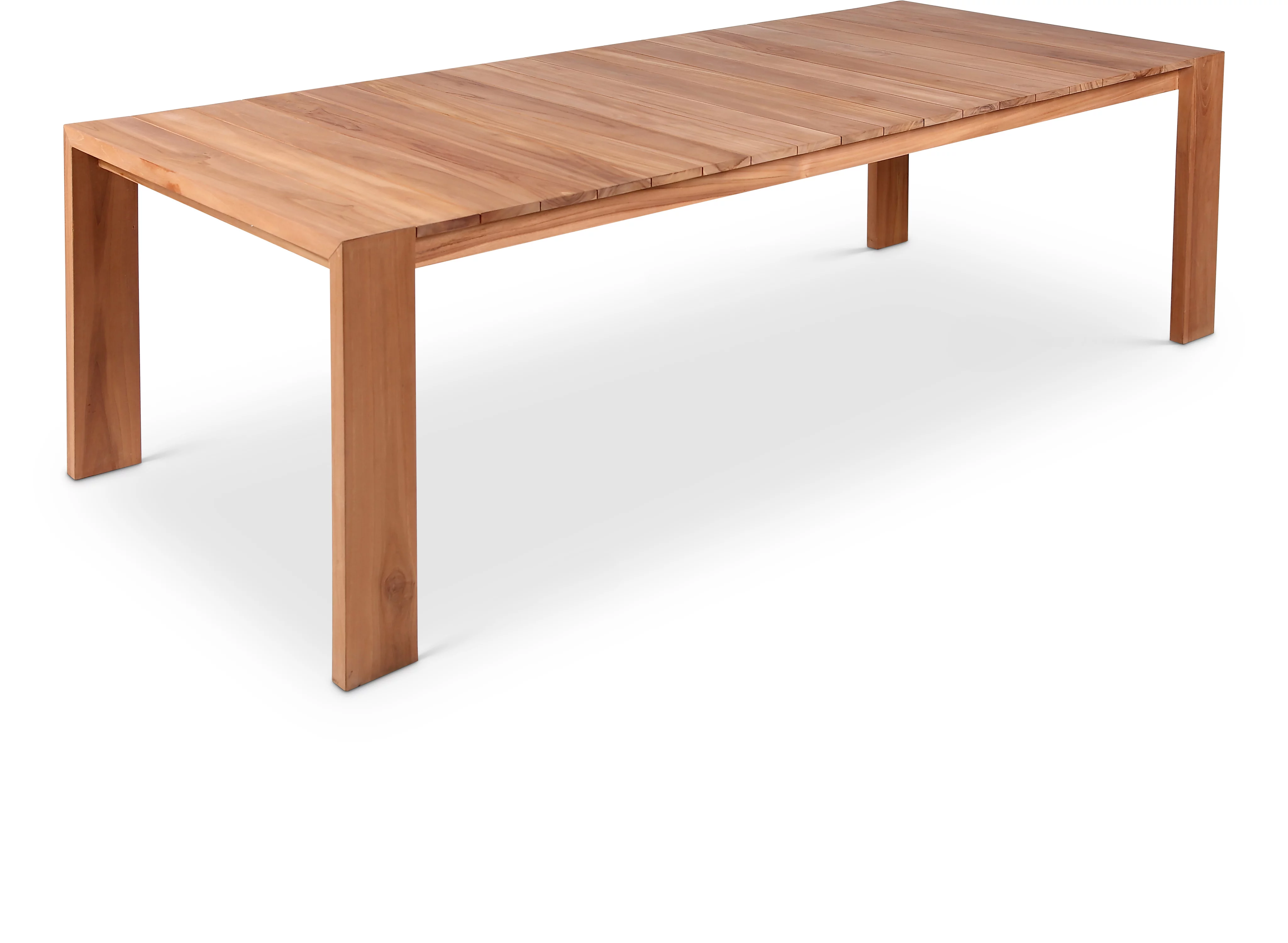 Meridian Furniture Tulum Natural Teak Outdoor Patio Dining Table