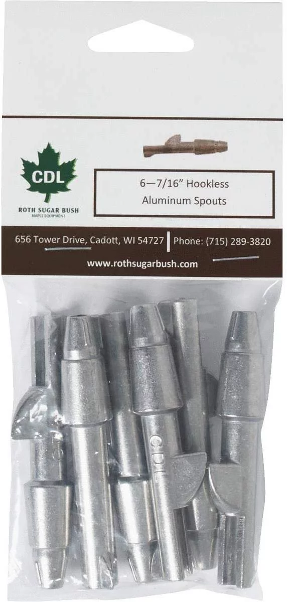 Tap My Trees Maple Sugaring Hookless Aluminum Spout 6-Pack
