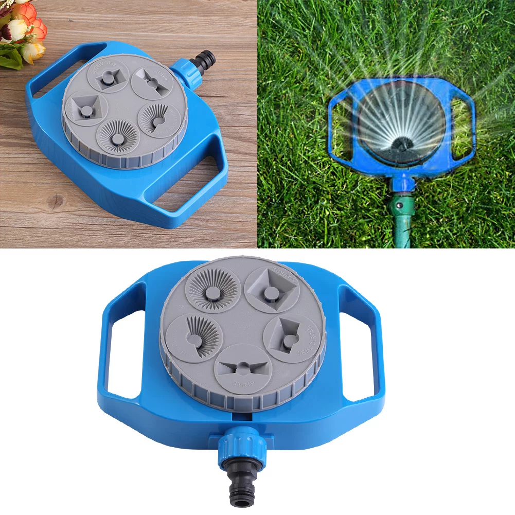 Nimomo Sprinkler Durable Plastic Garden Plants Flowers Watering Sprinkler 5-Function Multi-use Lawn Irrigation System