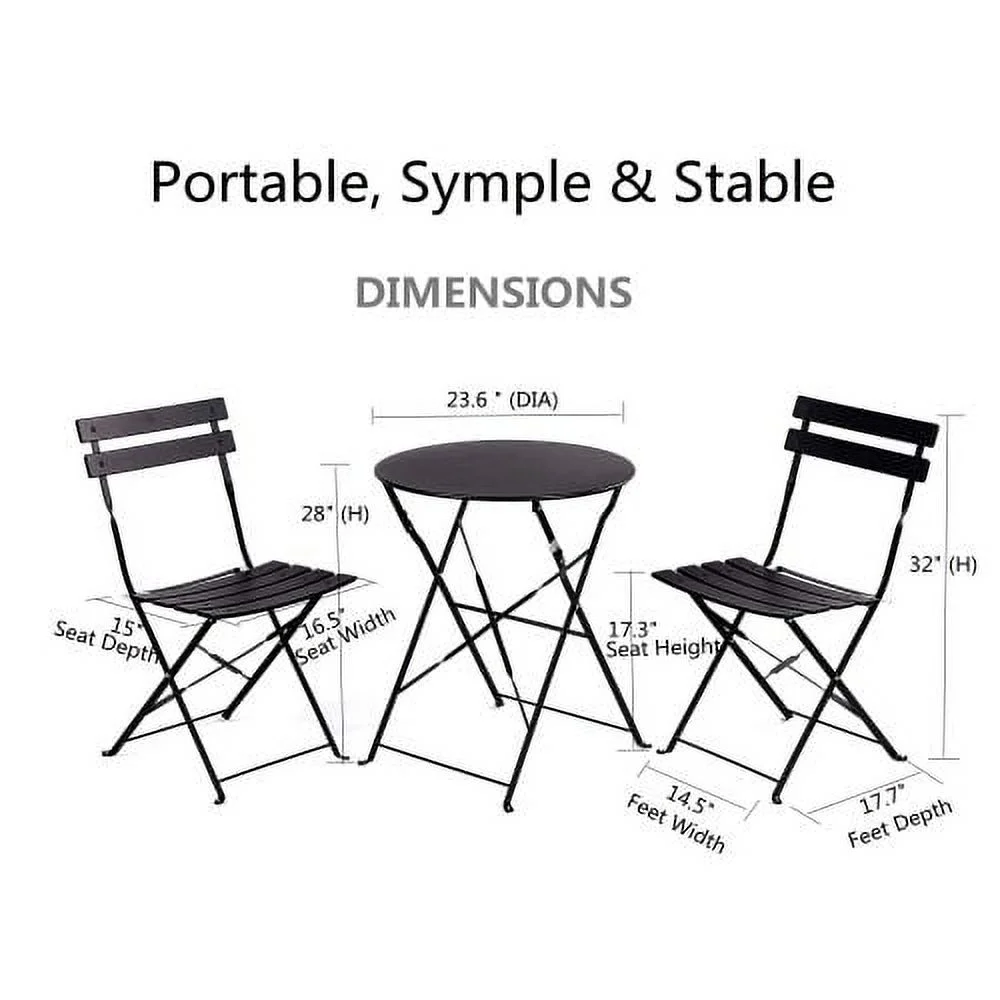 DremFaryoyo 2 Person   23.6” long Round Table and 2 Chairs  Yellow