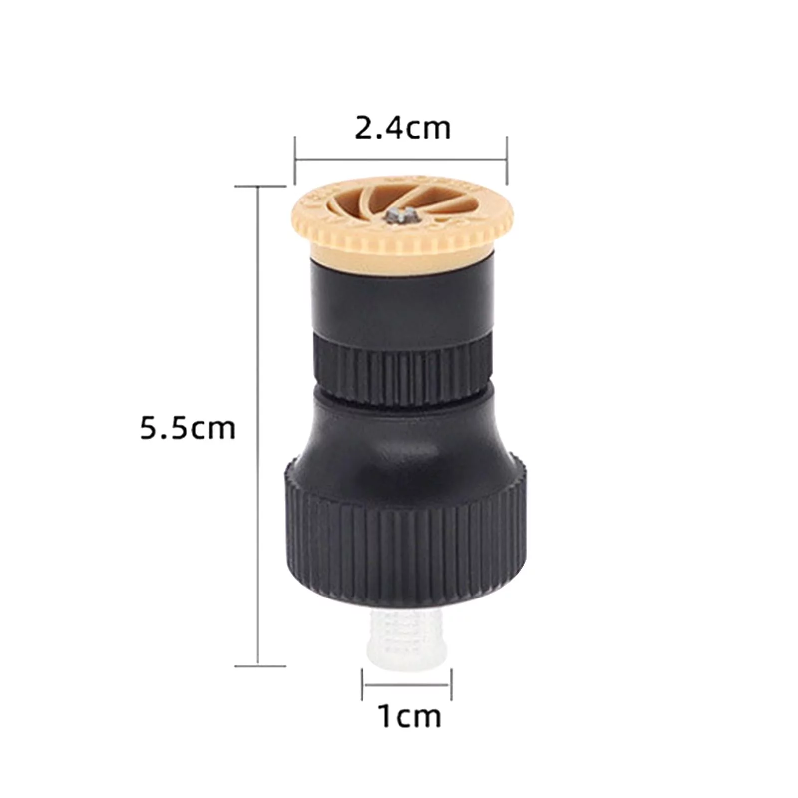 SunniMix 2 X Lawn Sprinkler, Adjustable, 360 Degree, Automatic Rotating Garden Sprinkler , Yellow, 3 Pcs