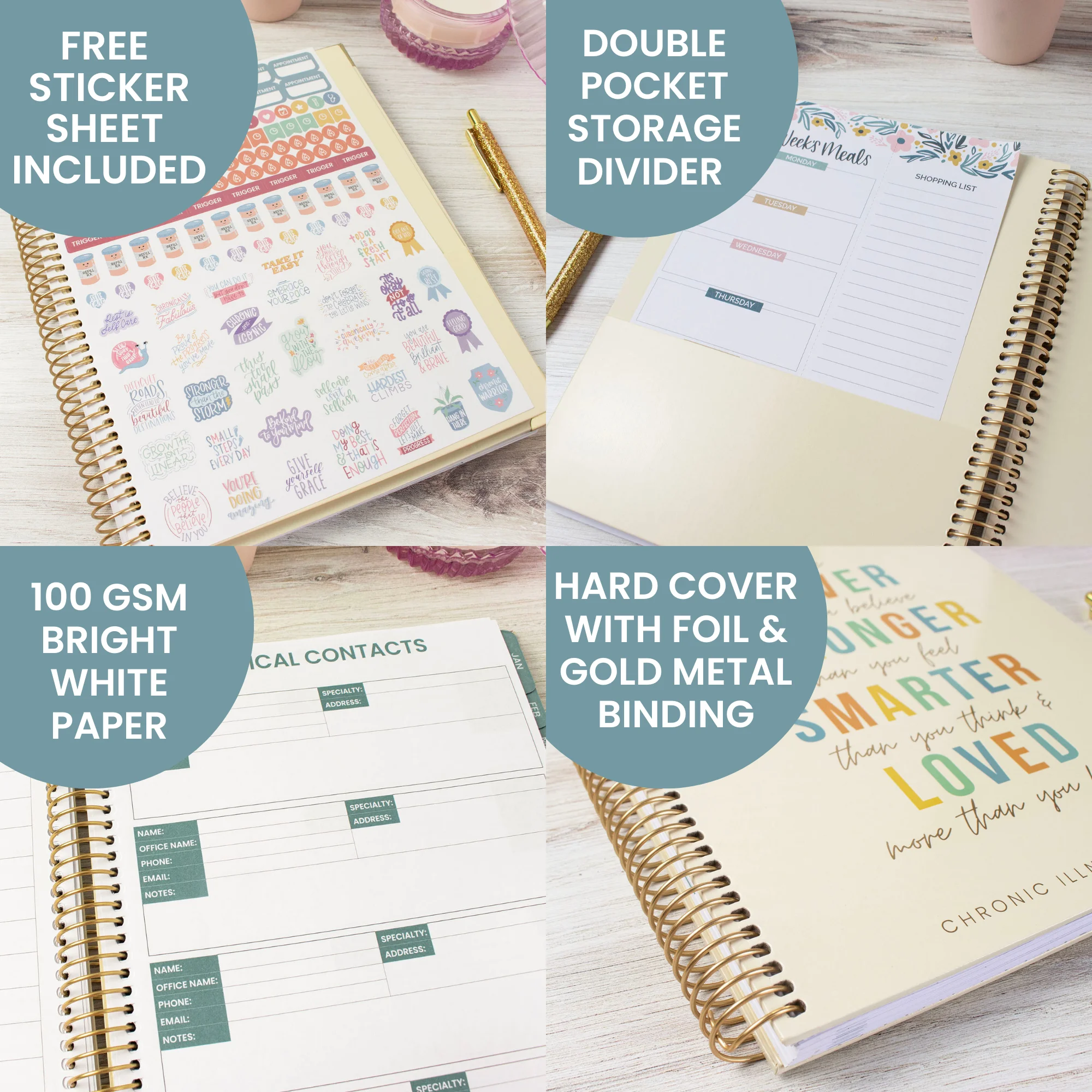 bloom daily planners Chronic Illness Planner, You Are Stronger Than You Think