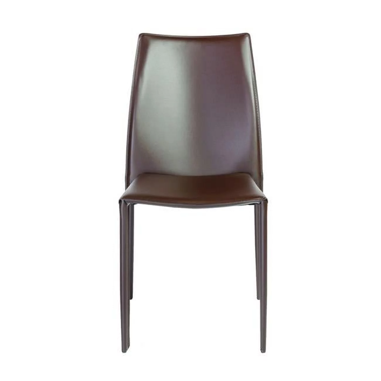 Stacking Chairs, Dark Brown - Set of 2
