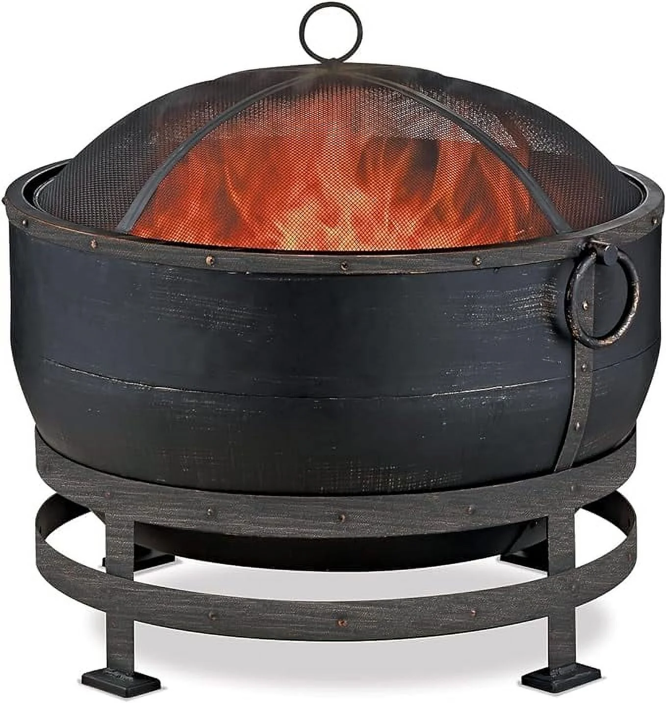 Wood Burning Fire Pit Kettle Design Outdoor Garden Bonfire Furniture & Decoration