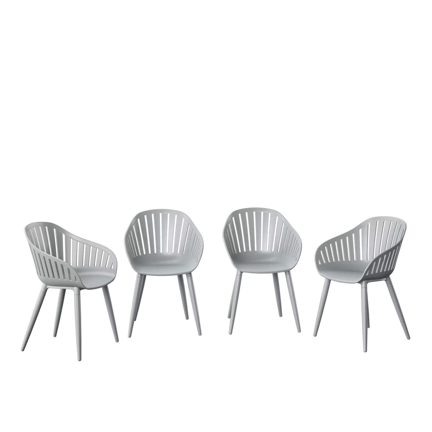 Amazonia 4 Piece Grey Aluminium Chair Patio