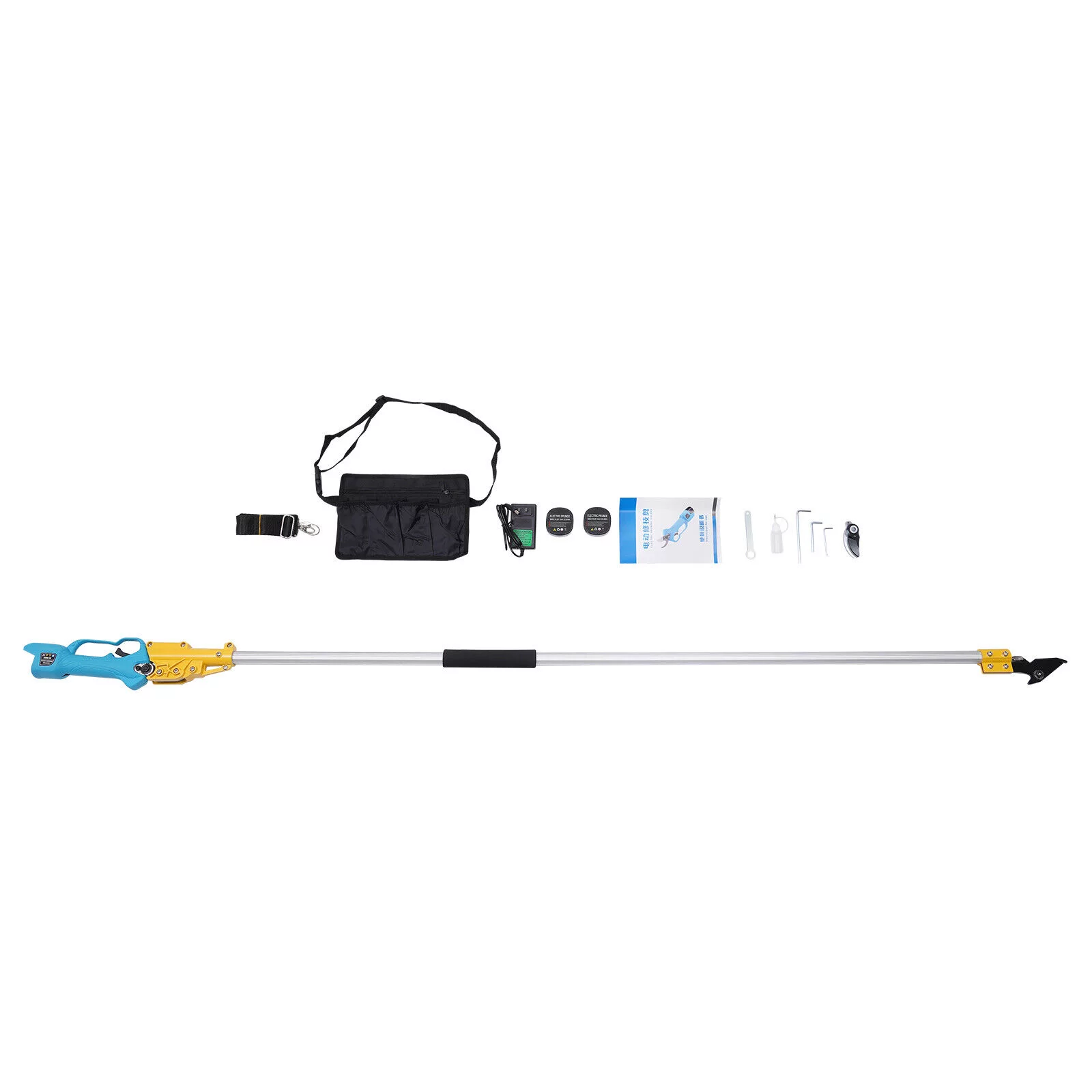 Miumaeov 6.56ft Cordless Electric Pruning Shears Intelligent Safety Switch Tree Branch Cutting Machine V-shaped Edge for Fruit Trees Vineyards