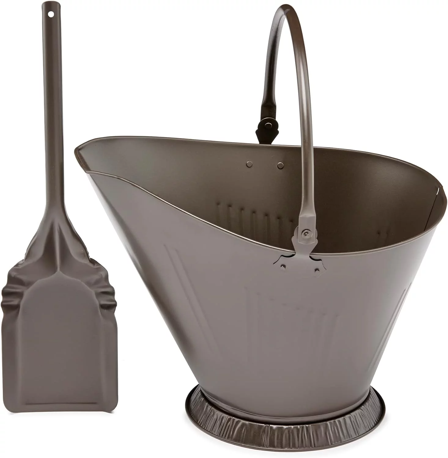 C-1713 Bronze Coal Hod And Shovel Set