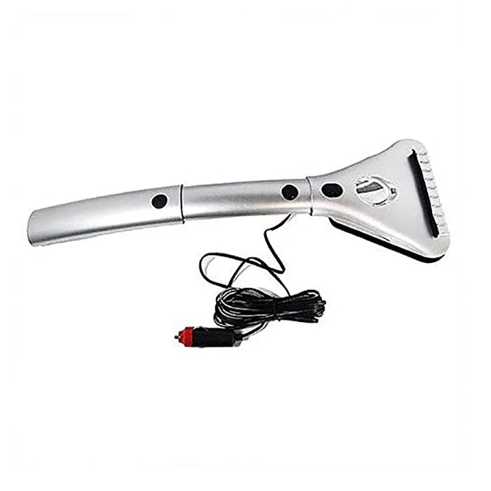 Two Elephants  Heated Ice Scraper with Built-In Wide-Beam LED Light - grey