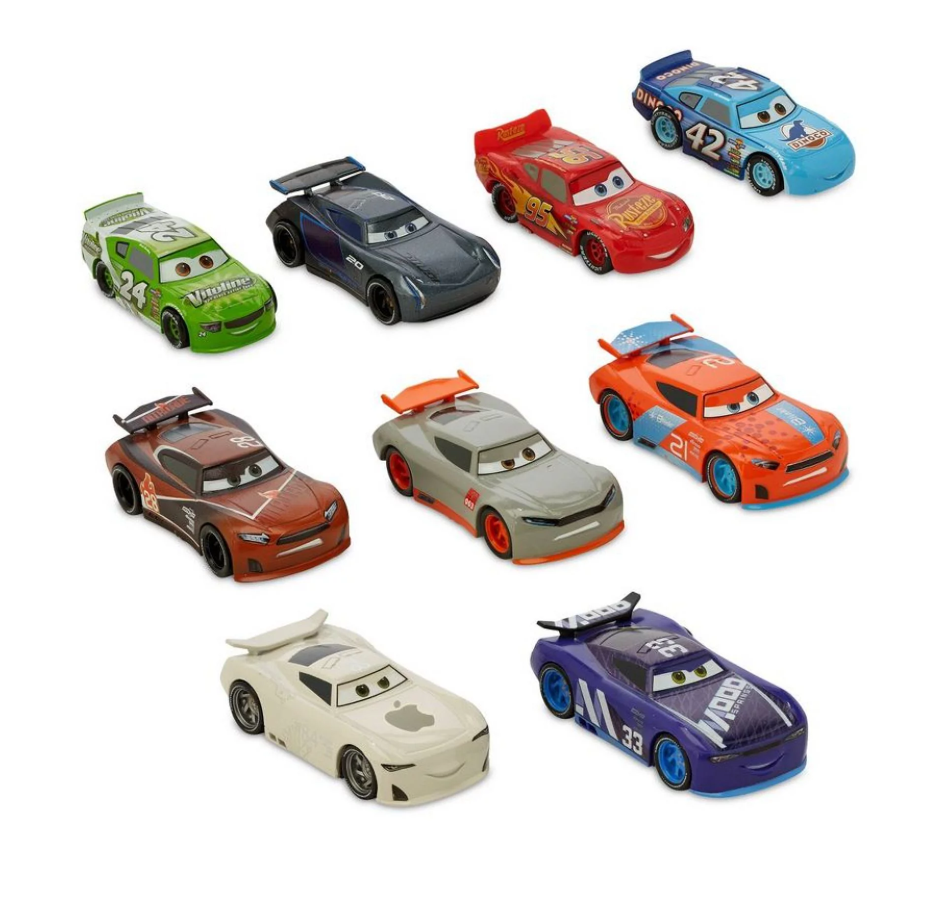 Disney Parks Cars Deluxe Figure Play Set Cake Topper Playset New With Box