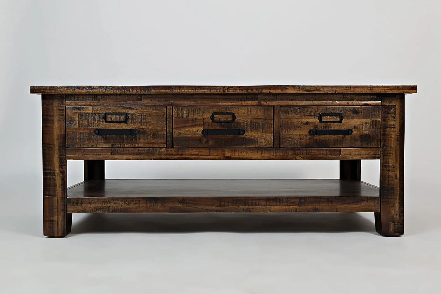 Cannon Valley Three Drawer Acacia Coffee Table