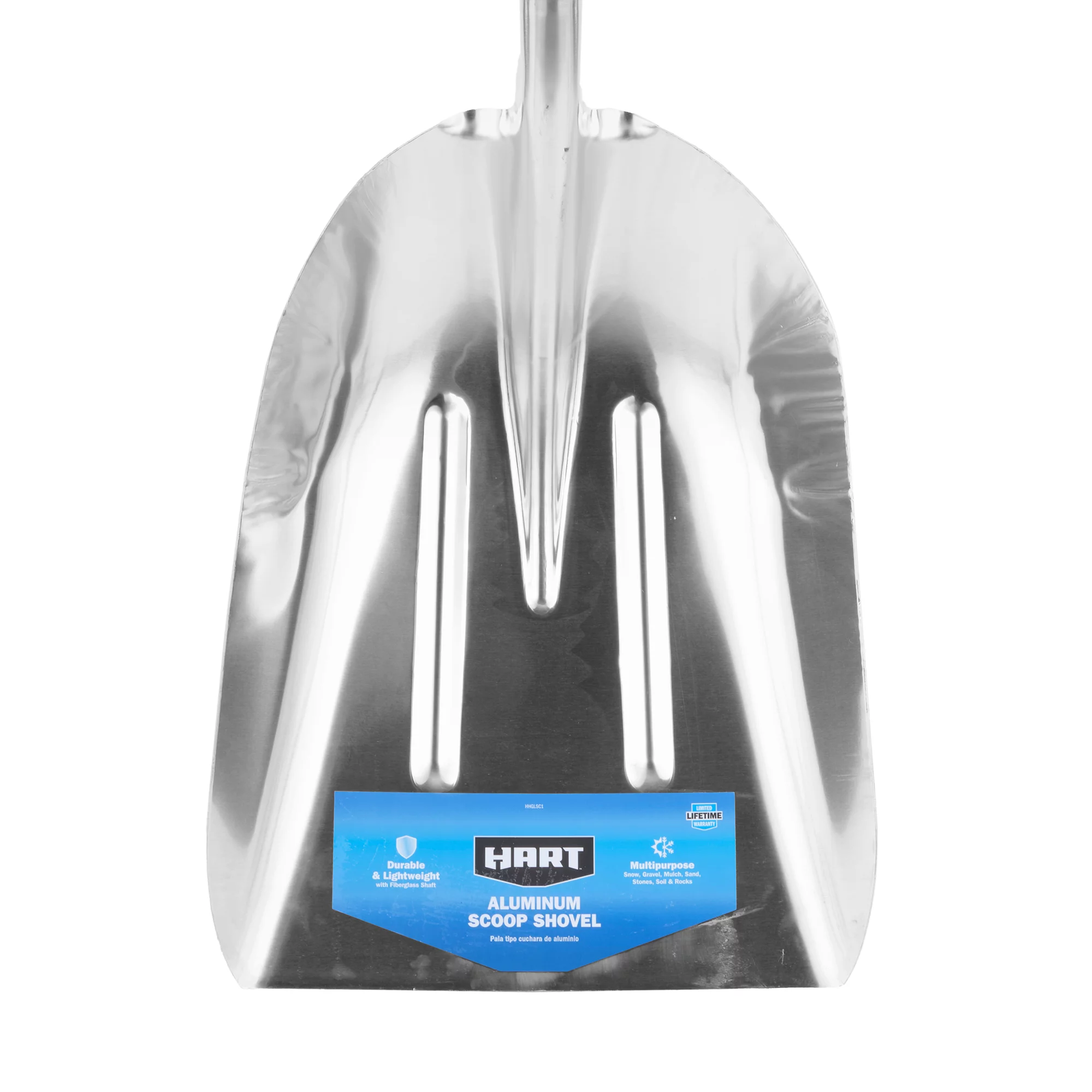 HART Aluminum Scoop Shovel with Fiberglass Shaft and Plastic D Handle