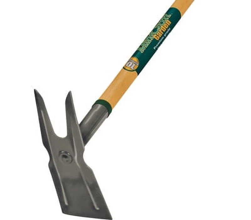 Landscapers Select 34611 Garden Hoe 2 Prong Wood Handle 54 Inch