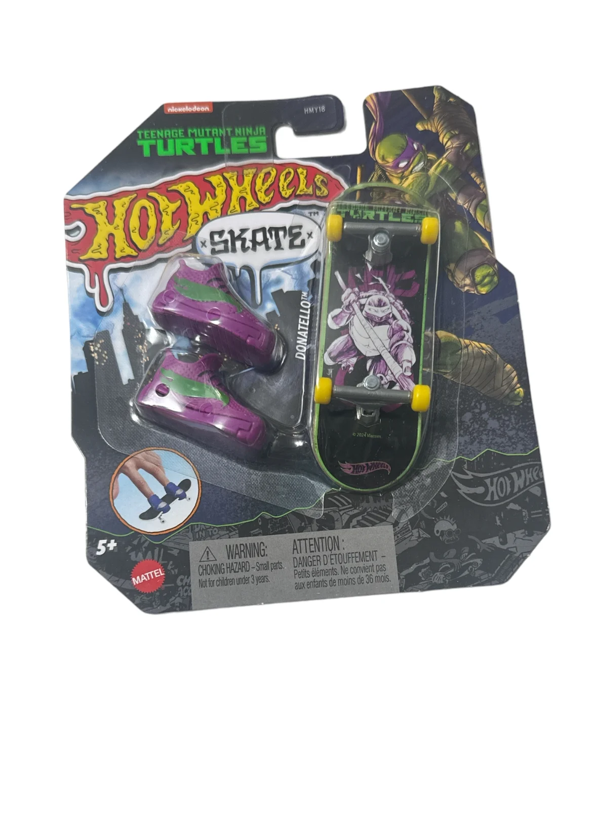 Hot Wheels Skate Fingerboard Teenage Mutant Ninja Turtles Donatello