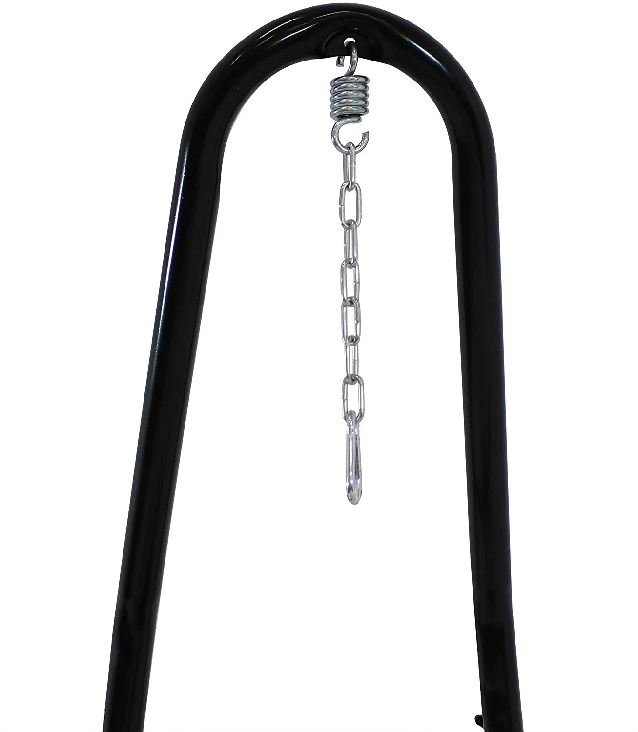 Hanging Rope Hammock Chair Swing with Adjustable Stand - 300-Pound Capacity - Sky Blue