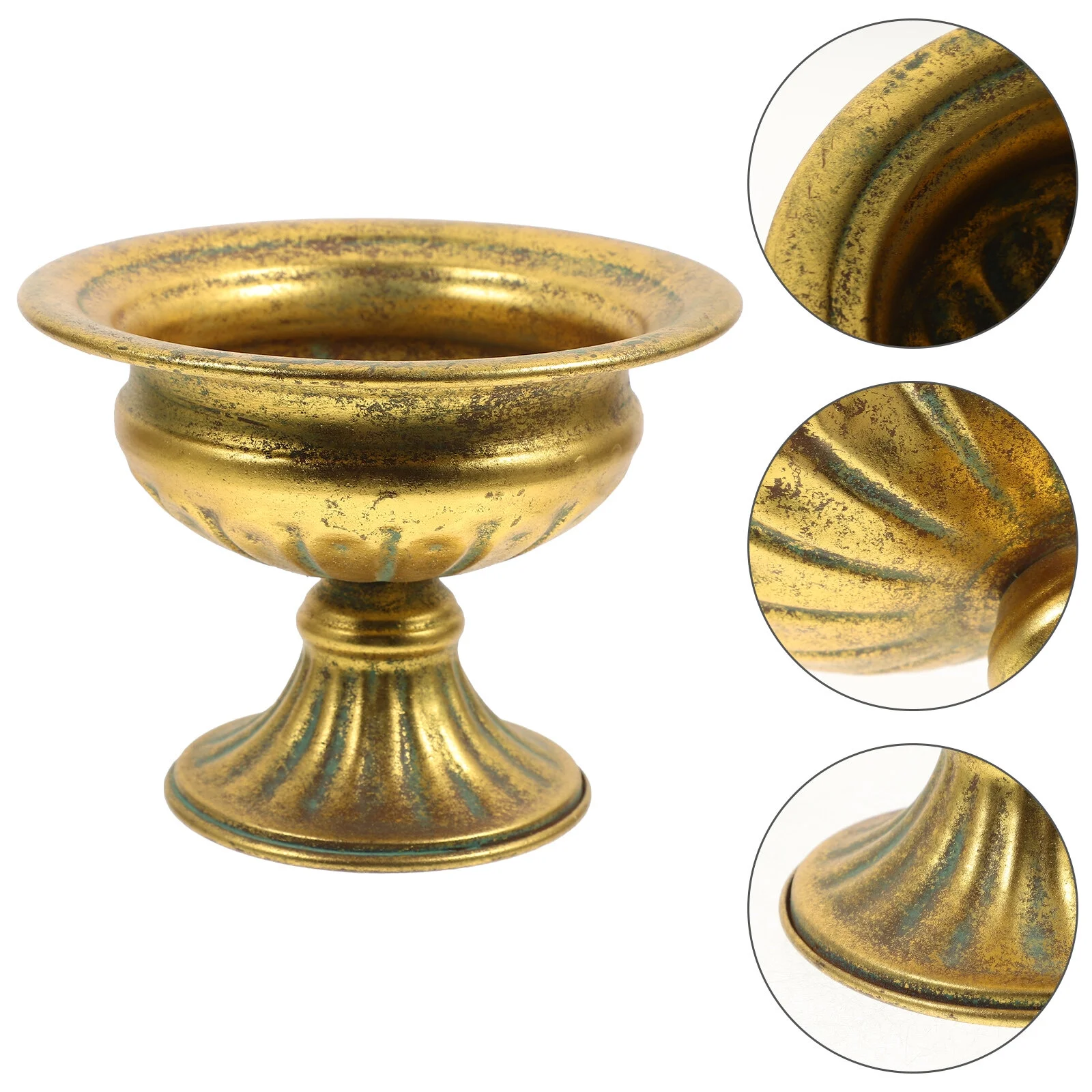 Jibingyi Metal Flower Pot Iron Plant Pot Planter Living Room Balcony Garden Metal Planter Pot