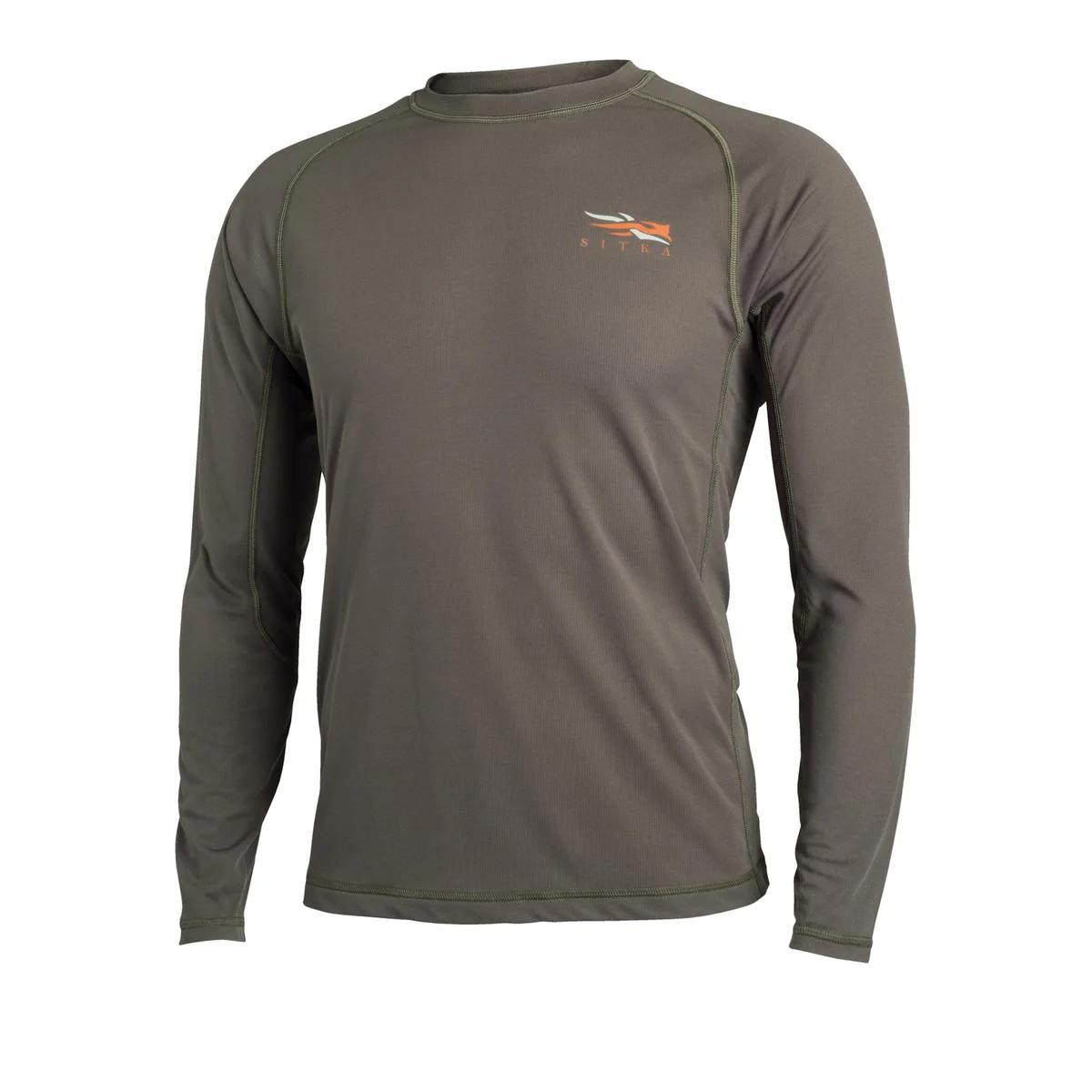 Sitka CORE Lt Wt Crew - LS Pyrite Large - Tall Brown