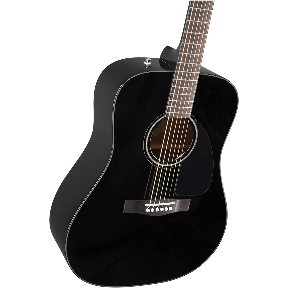 Fender CD-60 Dreadnought Acoustic Guitar (V3) with Case, Walnut Fingerboard, Black