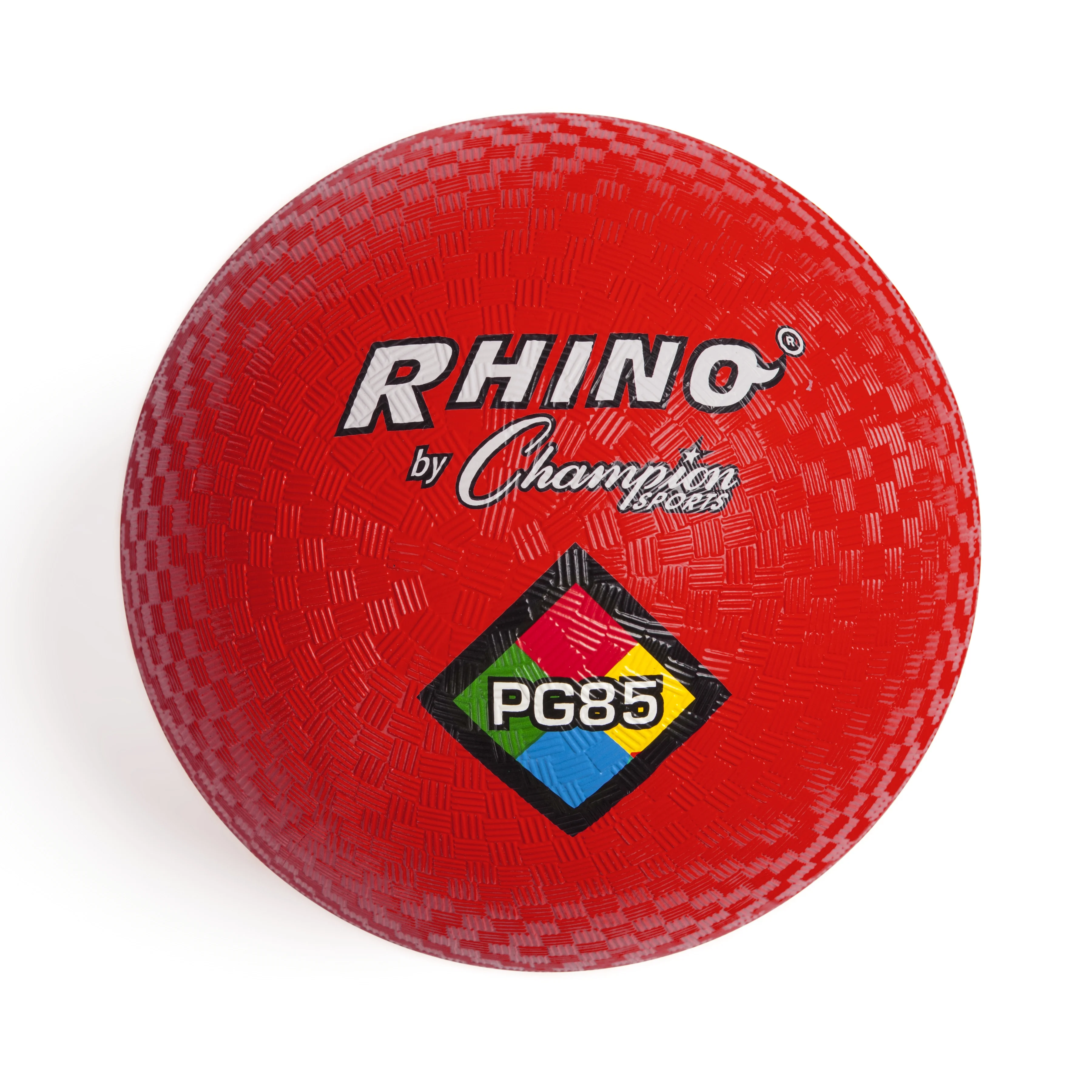 Champion 2-Ply Nylon-Wound Playground Ball, 8-1/2 in, Red