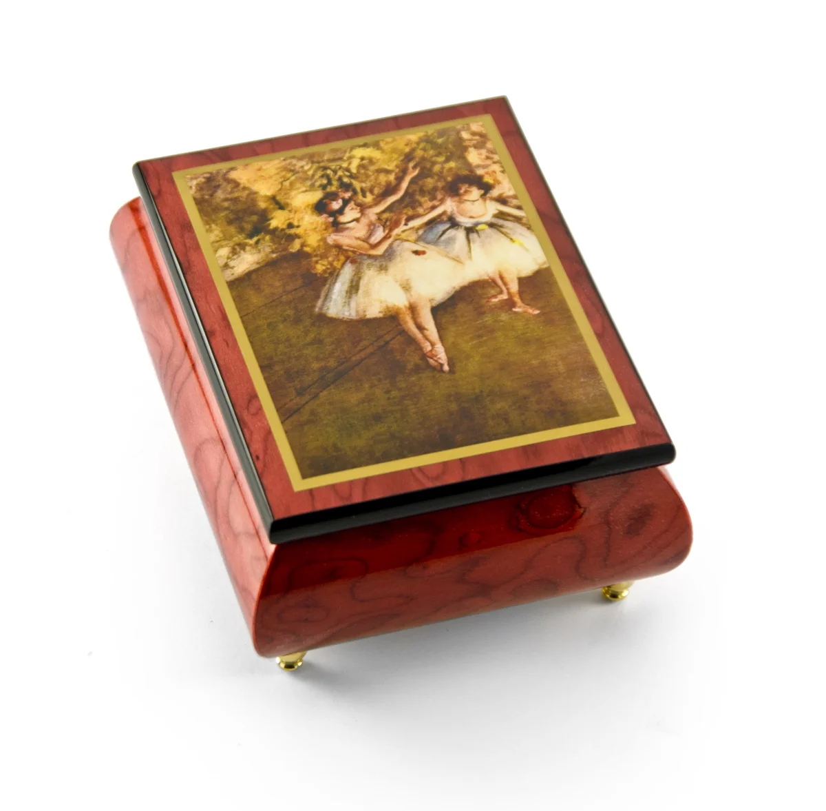 Gorgeous Handcrafted Red Wine Music Box by Ercolano - 