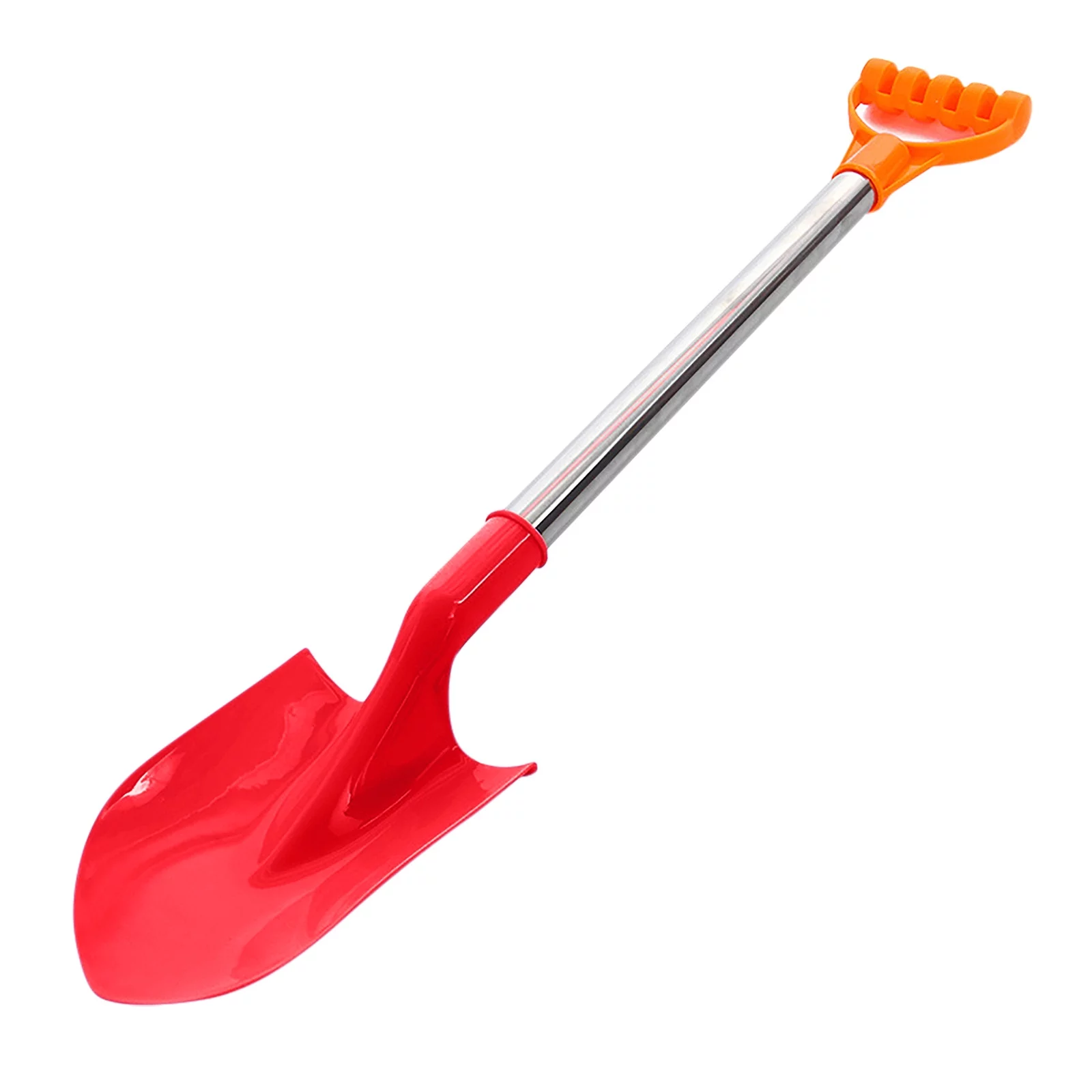 Beach Shovels for Kids, 24.4 Inch Long Sand Shovels Gardening Tools Snow Shovel Sturdy Stainless Steel Handle ABS Spade for Digging Sand Shoveling Snow Fun Gift Set