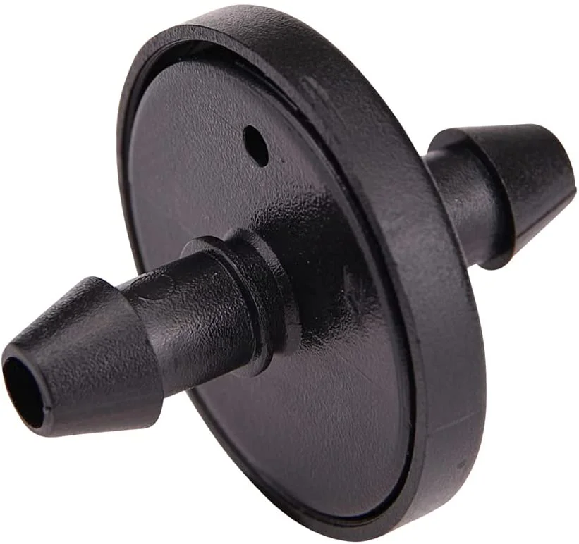 1 GPH Inline Dripper For Drip Irrigation Systems, 10-Pack, Drip Irrigation Emitters For Drip Irrigation Gardening Systems, Fits 1/4-Inch Suppy Tubing, Black