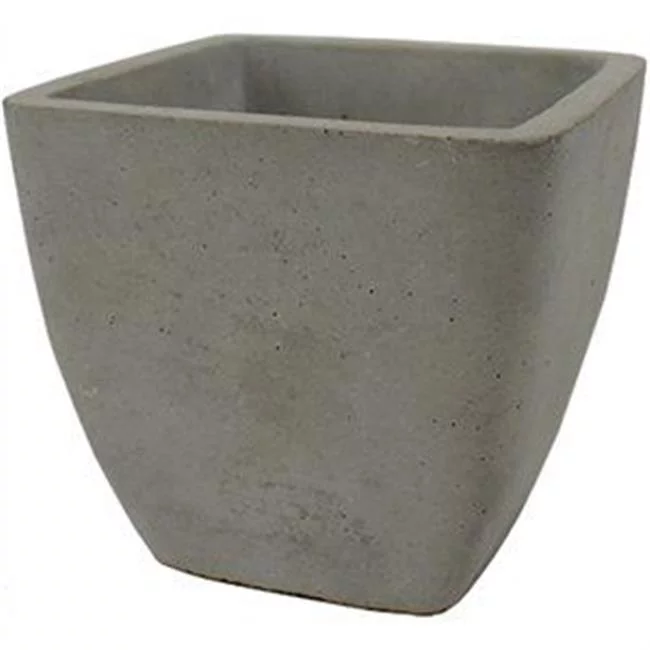 3.7 x 3.5 in. Lightweight Fiber Cement Tapered Square Planter - Pack of 4