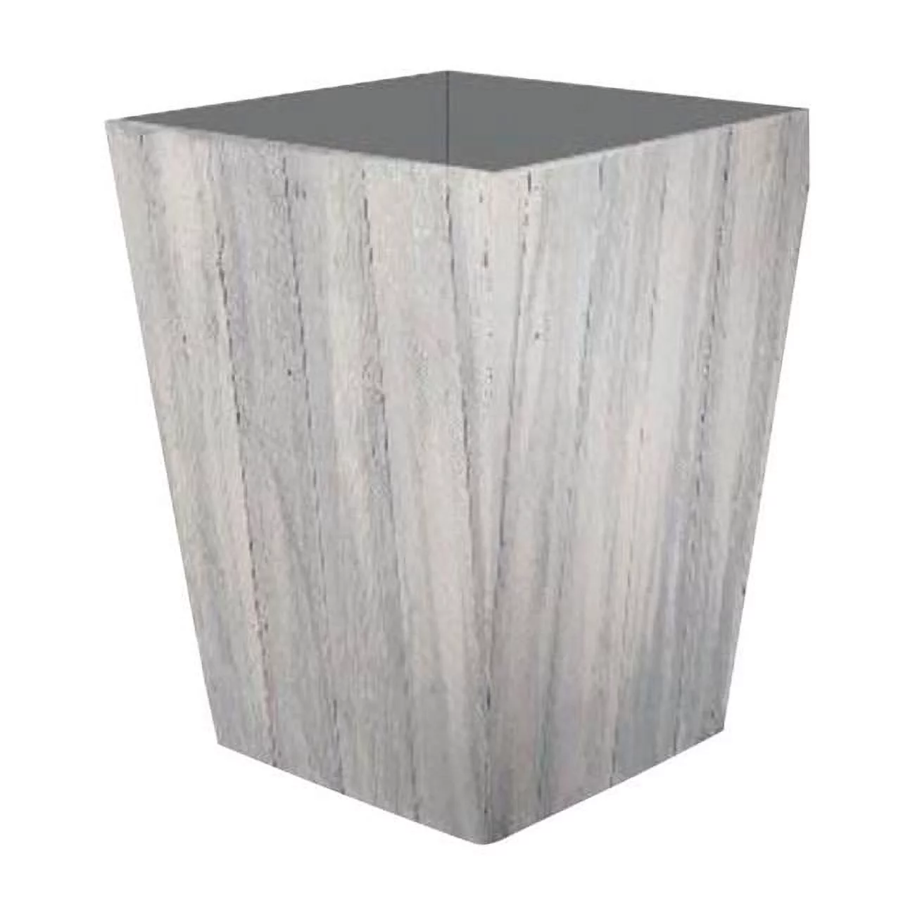 18 x 15.5 in. Farmington Gray & White Resin Planter