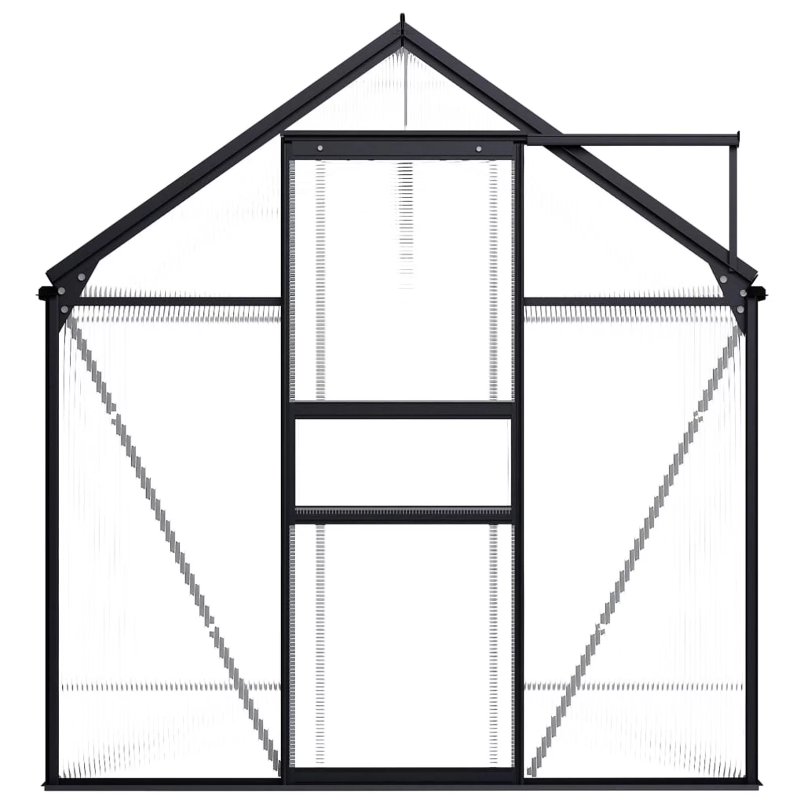 Aibecy Greenhouse Anthracite Aluminum 51.1 ft²