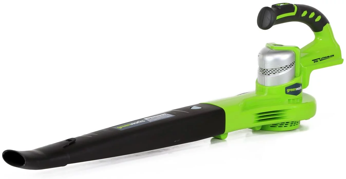 Greenworks 24V 85 CFM 130 MPH Cordless Leaf Blower/Sweeper (Tool-Only), 2400202