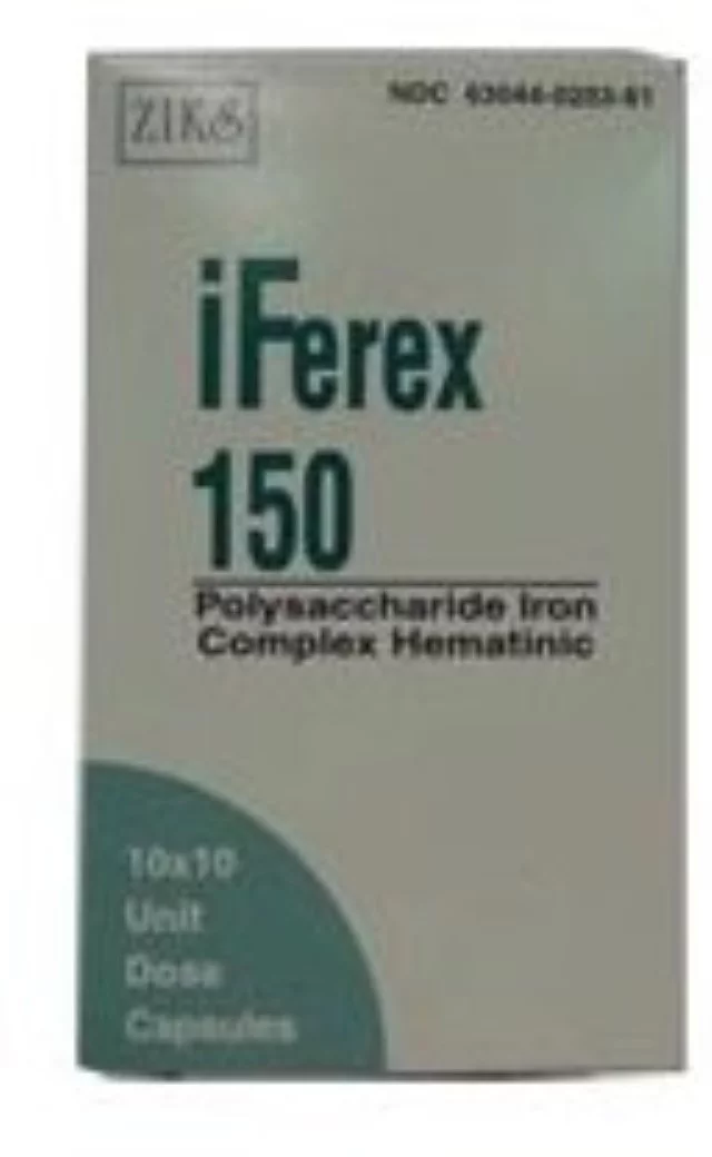 Iferex-150 Polysaccharride Iron Complex Capsule 100 Ct