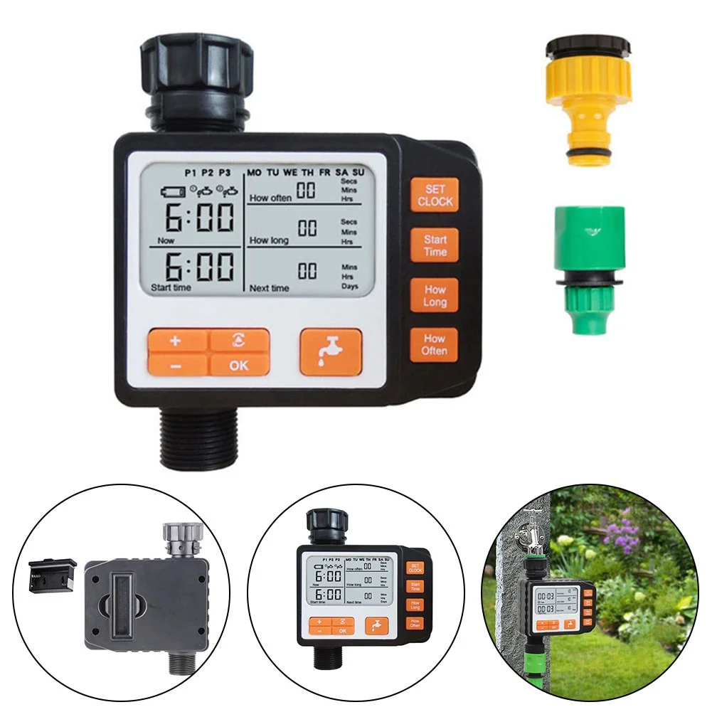 Watering Timer Automatic On Off Controller Garden Electronic Water Irrigation