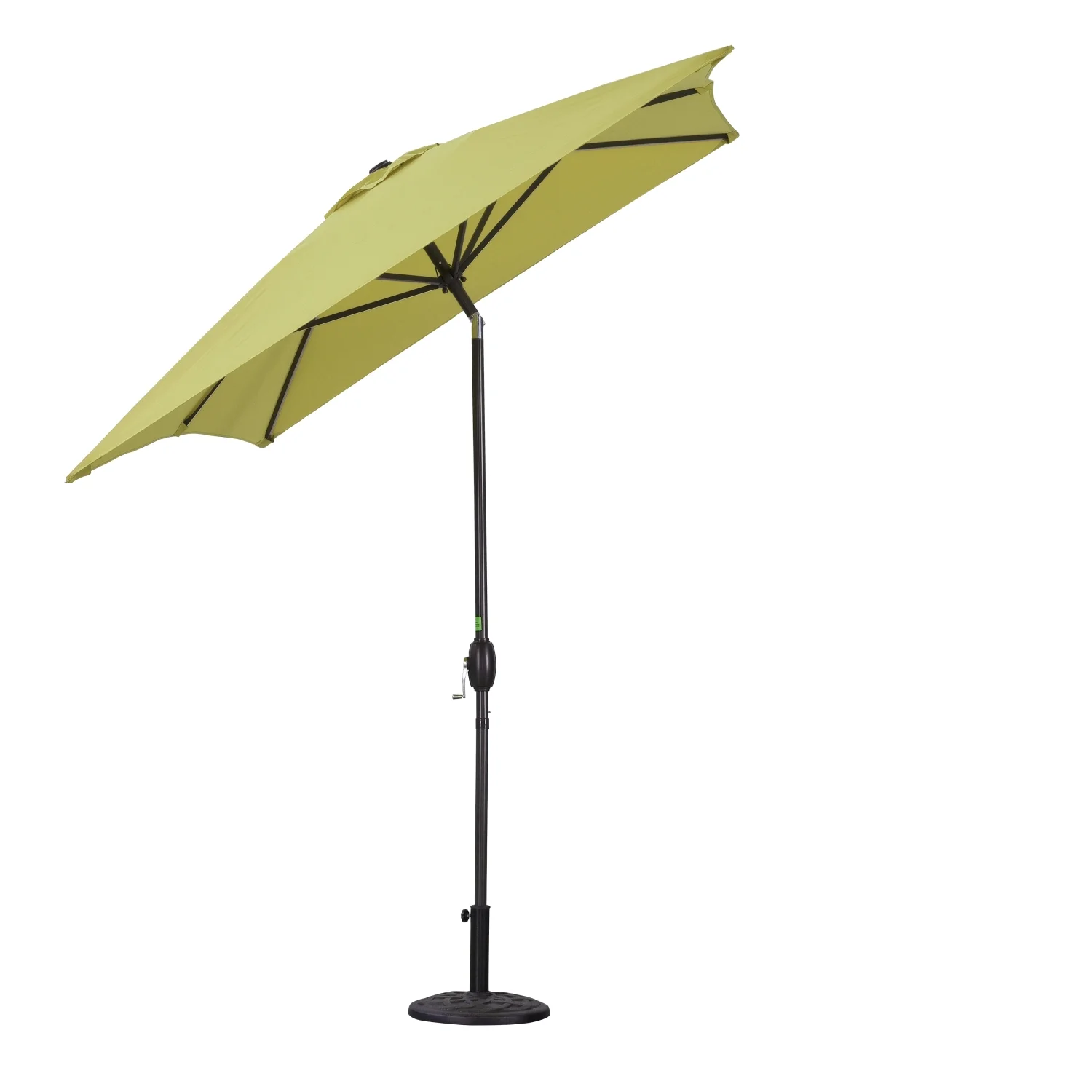 GUIOIHDC Rectangular Patio Umbrella 6.5 ft. x 10 ft. with Tilt  Crank and 6 Sturdy Ribs for Deck  Lawn  Pool in ORANGE