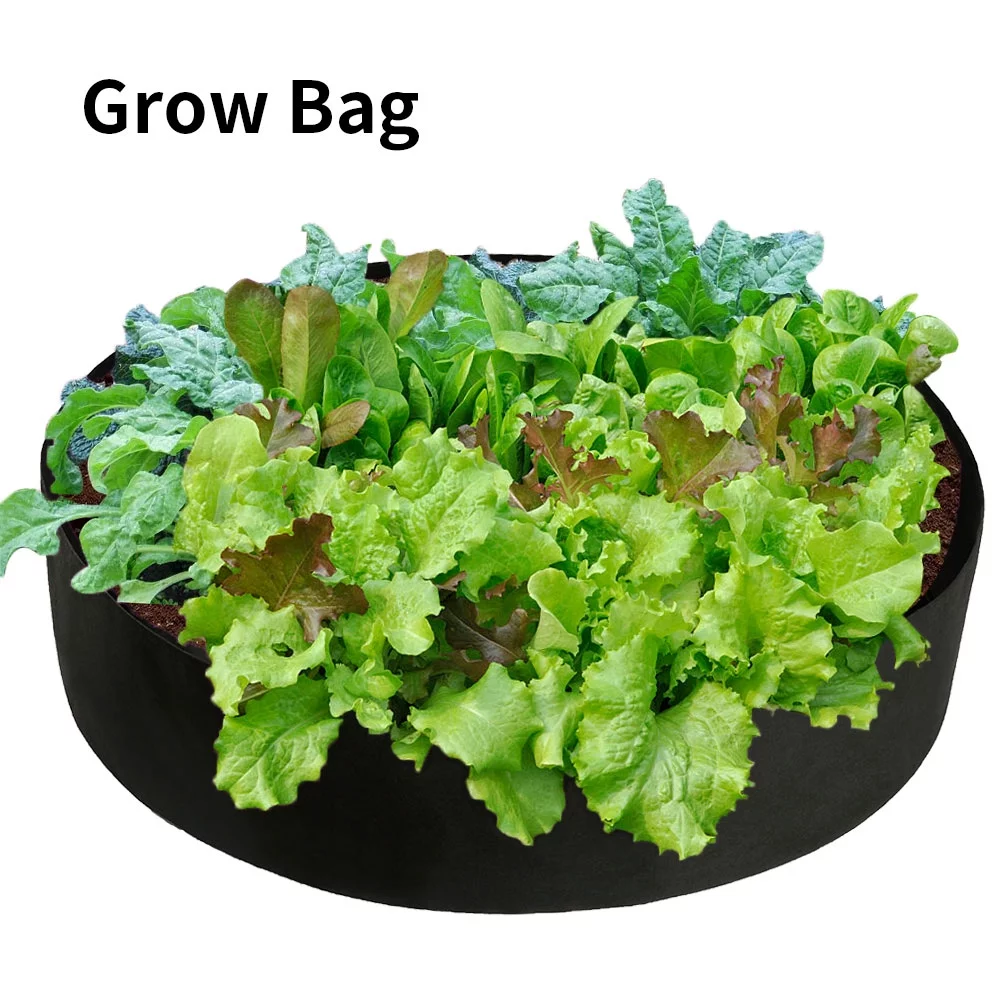 Willstar 1Pcs Plants Growing Bag Garden Flower Planter Vegetable Grow Bag 15 Gallon Large Capacity Planter Bag-Black