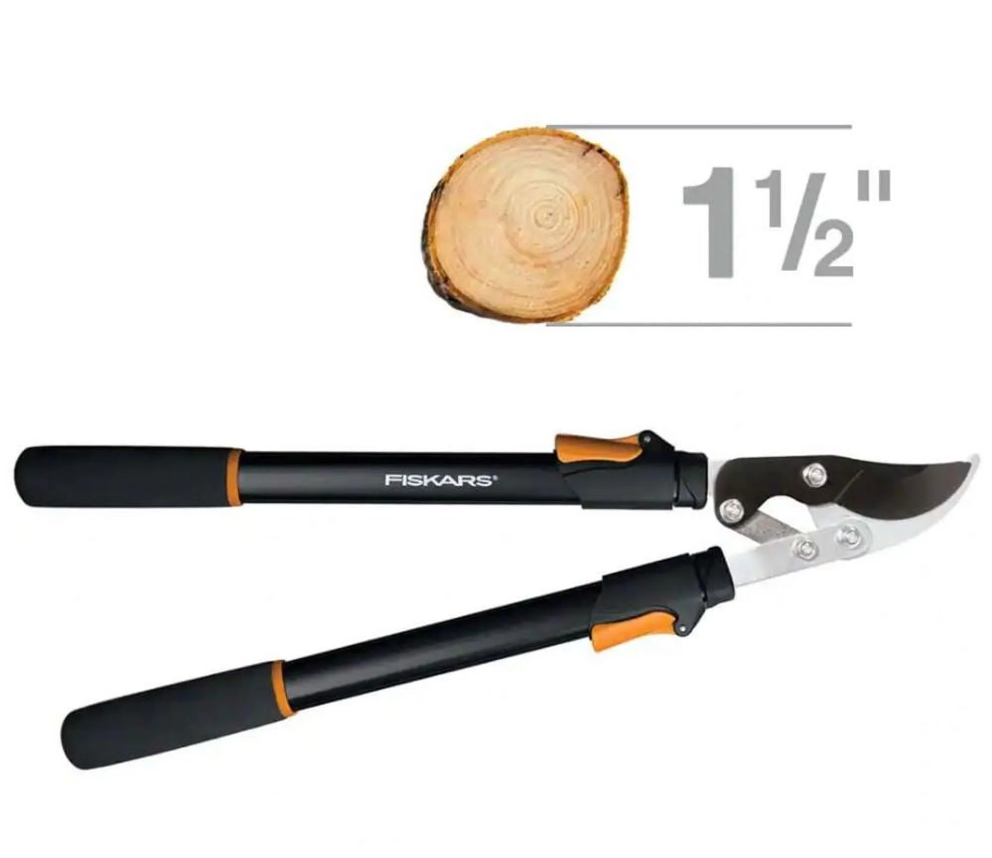Fiskars Power Level Extendable Bypass Lopper With Softgrip Handle