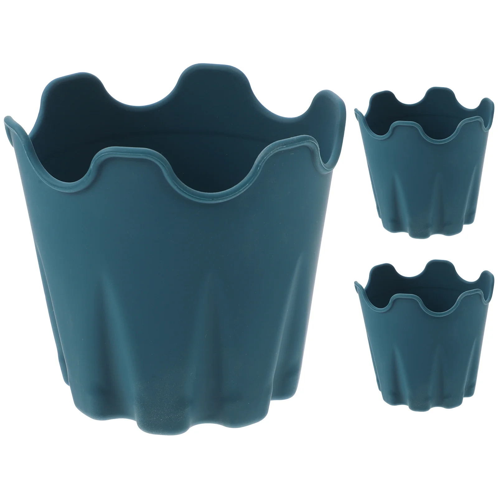 3pcs Silicone Gardening Pot Planter Pot Flower Pot Flower Container Plant Pot
