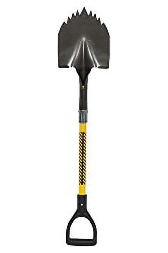 Structron Round Point Shovel with Premium Fiberglass Handle (Various Handle Size and Head Style)
