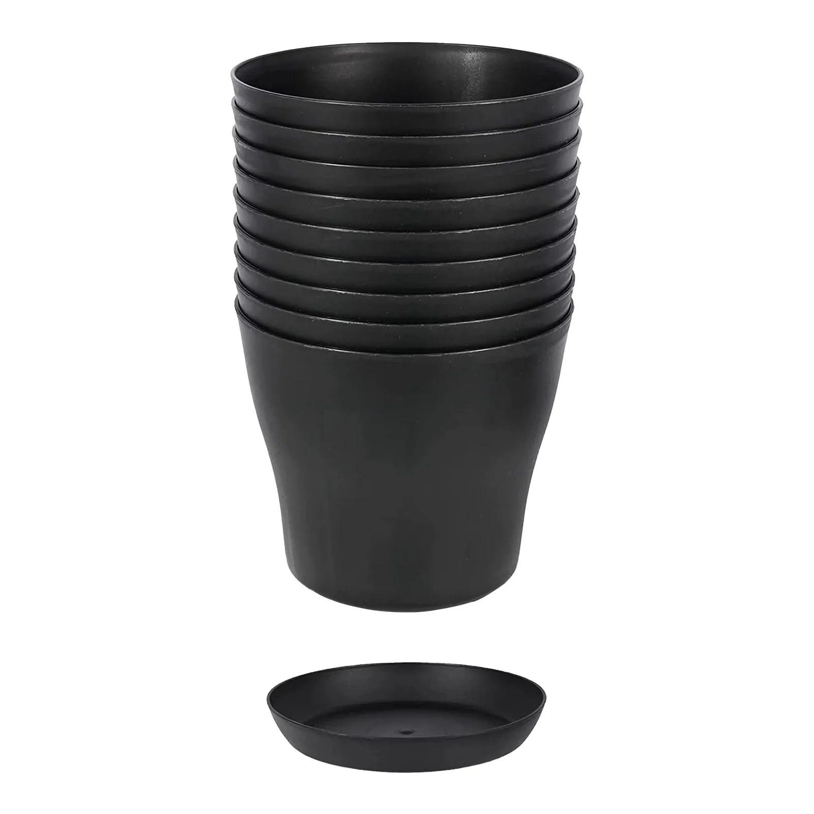 Bnnlsa Plastic Plants Nursery Pot 8Pcs Open Flowerpot Resin Plastic Flowerpot Balcony Large Rose Pot Pot Succulent Flowerpot