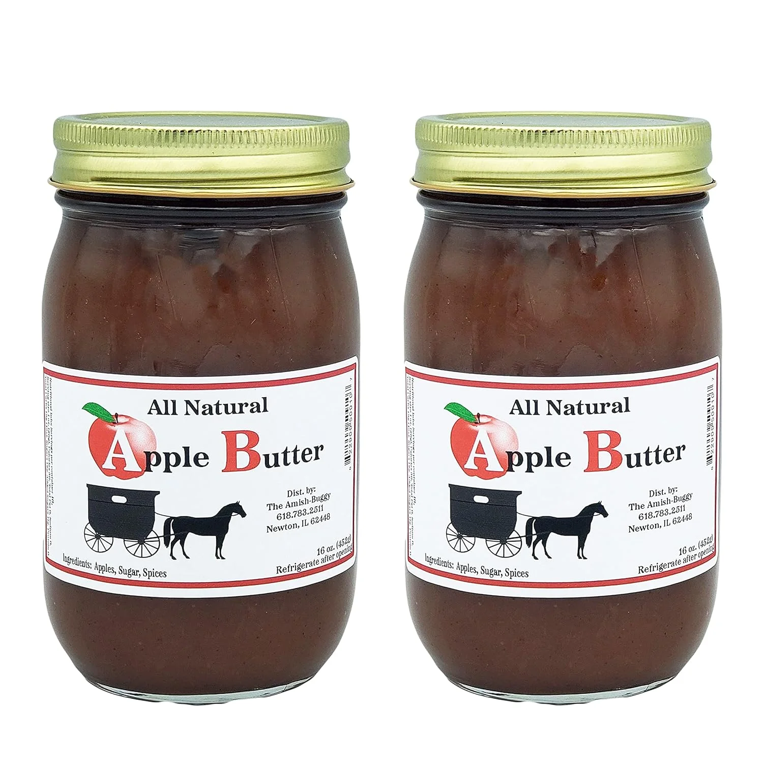 Amish Fruit Butters (Two 16 oz. Jars) ( Butter)