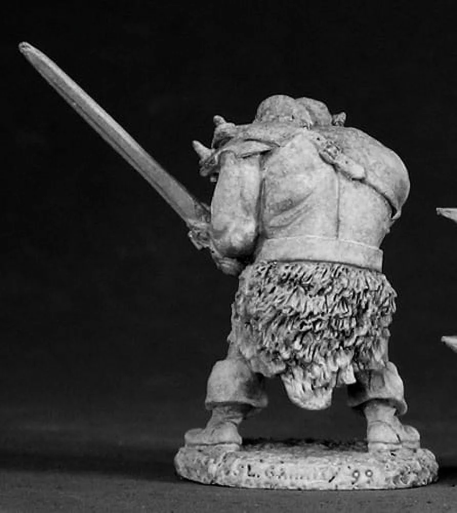 Reaper Miniatures Black Orc Warrior #02335 Dark Heaven Legends Unpainted Metal