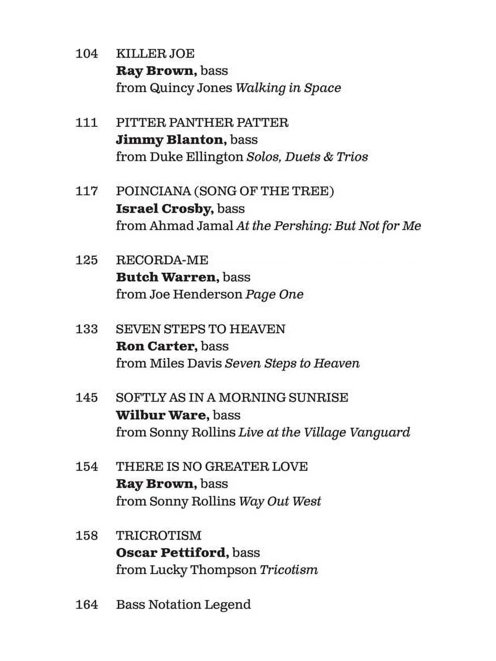 Hal Leonard Jazz Bass Classics