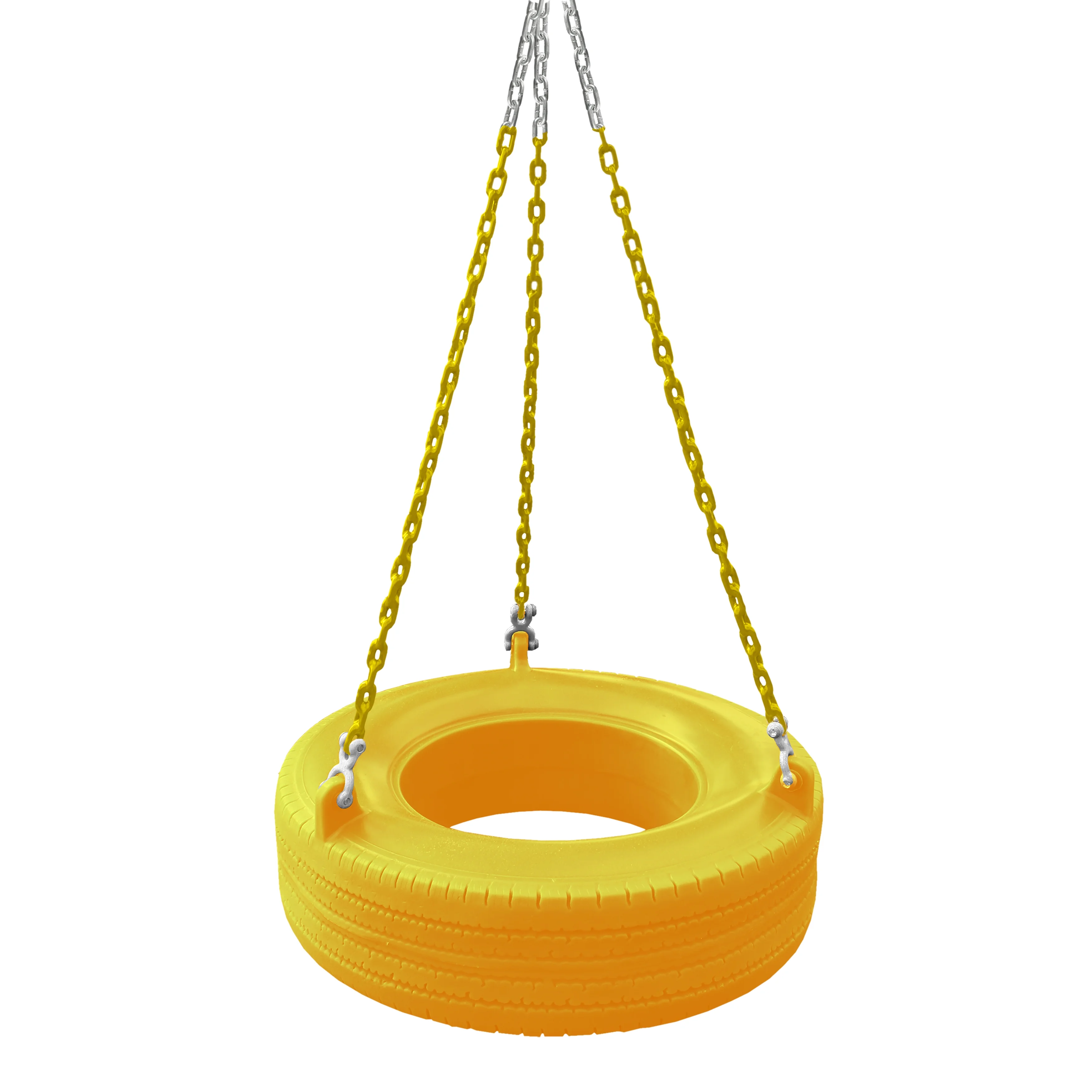 Gorilla Playsets 04-0015-Y/Y Turbo Tire Swing for Swing Set with 360 Degree Swivel Mount and Chain, Yellow