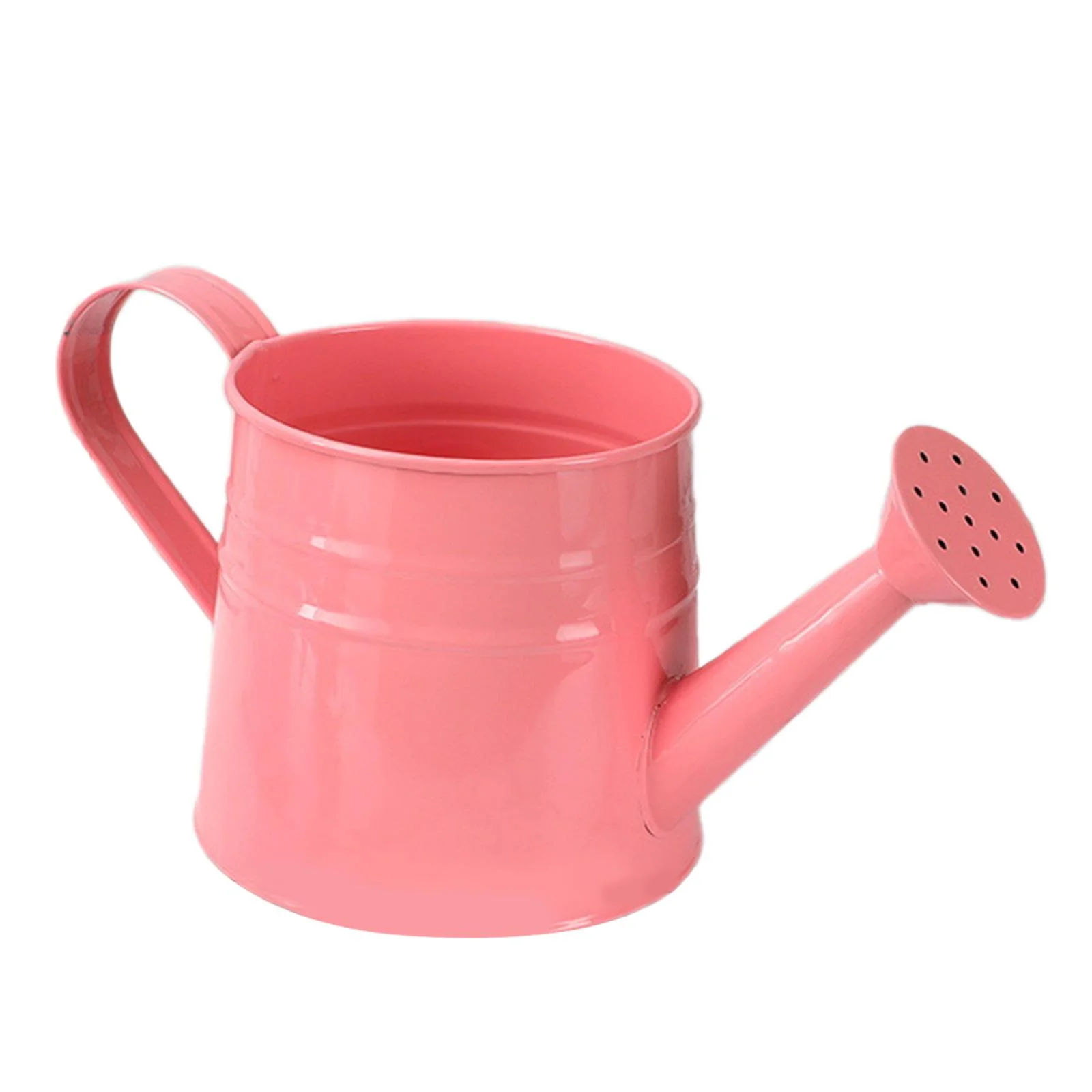Colaxi Watering Can Gardening Tool Metal Equipment Lightweight Houseplants Sprinkling Can Plants Sprinkler for Yard Garden Pink
