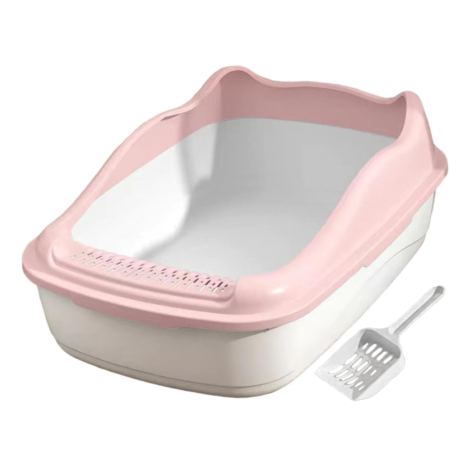 Gazechimp Cat Semi Enclosed Multifunctional for Kittens Hamsters Detachable Pink