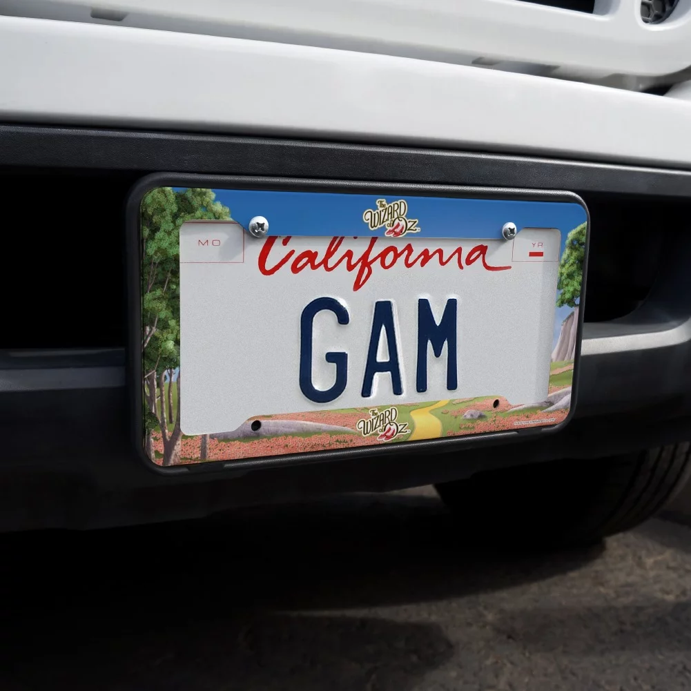 The Wizard of Oz Ruby Slippers Logo License Plate Tag Frame